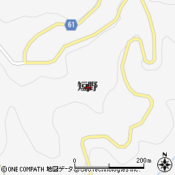 和歌山県伊都郡かつらぎ町短野周辺の地図