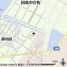 広島県尾道市因島中庄町蘇功区5066周辺の地図