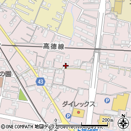 香川県高松市上福岡町周辺の地図