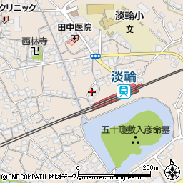 大阪府泉南郡岬町淡輪1223周辺の地図