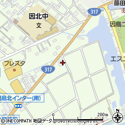 広島県尾道市因島中庄町4651-8周辺の地図