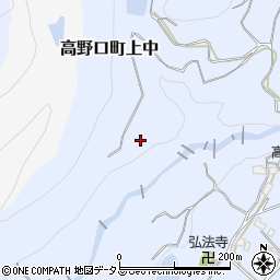 和歌山県橋本市高野口町上中周辺の地図