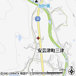 広島県東広島市安芸津町三津4961-3周辺の地図