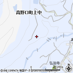 和歌山県橋本市高野口町上中周辺の地図