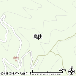 奈良県吉野郡黒滝村鳥住周辺の地図