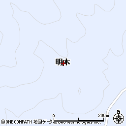山口県萩市明木周辺の地図