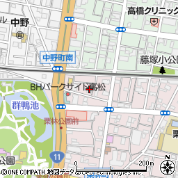 ダイアパレスロワイアル栗林公園管理員室周辺の地図