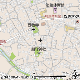 大阪府岬町（泉南郡）淡輪周辺の地図