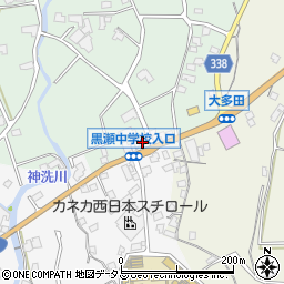 広島県東広島市黒瀬町大多田378周辺の地図