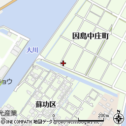 広島県尾道市因島中庄町5173周辺の地図