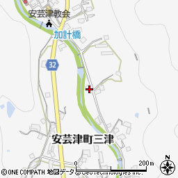 広島県東広島市安芸津町三津2572周辺の地図