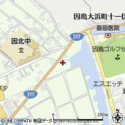 広島県尾道市因島中庄町4640-3周辺の地図