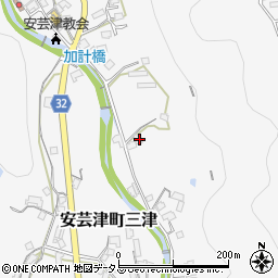 広島県東広島市安芸津町三津2585周辺の地図