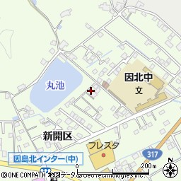 広島県尾道市因島中庄町新開区周辺の地図