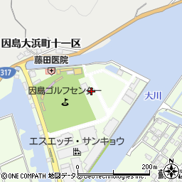 因島貨物センター周辺の地図