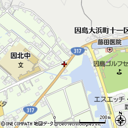 広島県尾道市因島中庄町4569-3周辺の地図