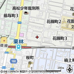 ＪＲ四国花園町宿舎１号周辺の地図