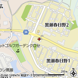 広島県東広島市黒瀬春日野周辺の地図
