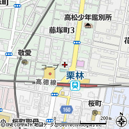 あなぶきパーク藤塚町第２パーキング周辺の地図