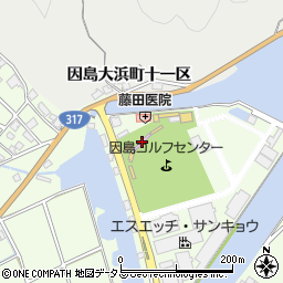 因島ゴルフセンター周辺の地図