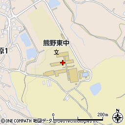 熊野町立熊野東中学校周辺の地図