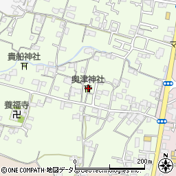 奥津神社周辺の地図