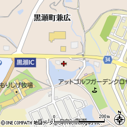 ファミリーマート黒瀬兼広店周辺の地図