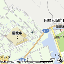 広島県尾道市因島中庄町4513-1周辺の地図
