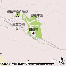 白峯寺周辺の地図