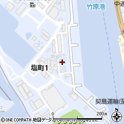 三井竹原協力会周辺の地図