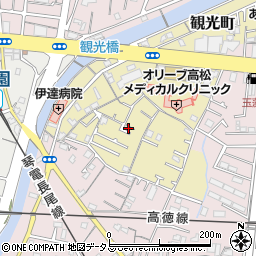 香川県高松市観光町607-28周辺の地図