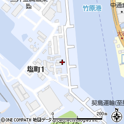 三井竹原協力会周辺の地図