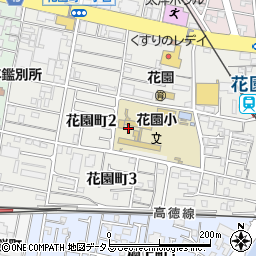 香川県高松市花園町周辺の地図
