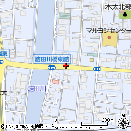 詰田川周辺の地図
