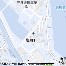 〒725-0025 広島県竹原市塩町の地図