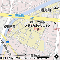 香川県高松市観光町624周辺の地図