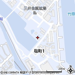 竹原市役所　吉崎ポンプ場周辺の地図