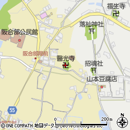醫光寺周辺の地図