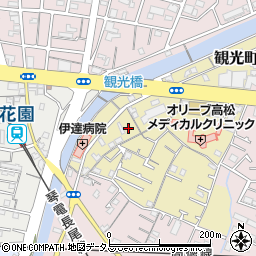 香川県高松市観光町604-4周辺の地図