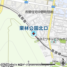 栗林公園北口駅周辺の地図