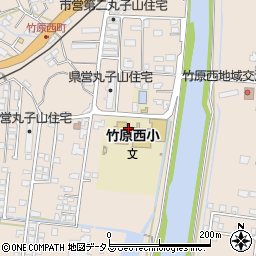 竹原市立竹原西小学校周辺の地図