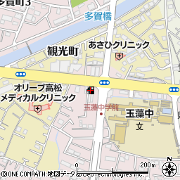 ＥＮＥＯＳ高松ＳＳ周辺の地図