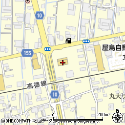 香川トヨタ自動車　屋島店周辺の地図