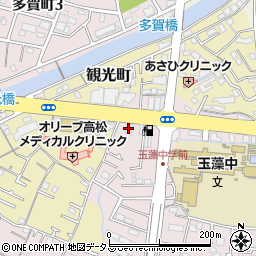 おそうじ本舗高松木太中央店周辺の地図