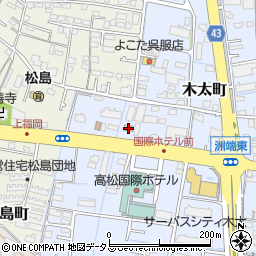 ファミリーマート高松国際ホテル前店周辺の地図