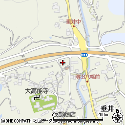 和歌山県橋本市隅田町垂井521-2周辺の地図