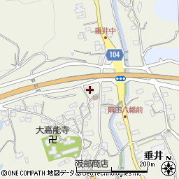 和歌山県橋本市隅田町垂井521-2周辺の地図