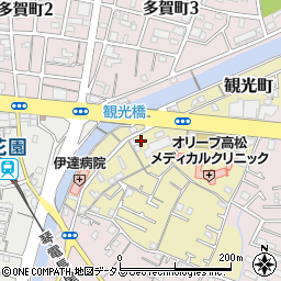 香川県高松市観光町555-1周辺の地図