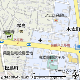 高松木太西郵便局周辺の地図