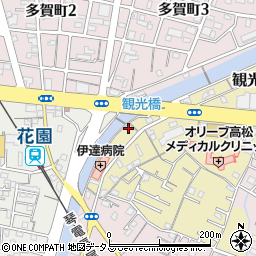 香川県高松市観光町590周辺の地図